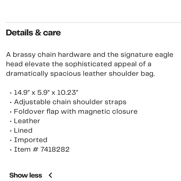 Kurt Geiger London Kew XXL Leather Bag in Cream Retails:$345 Great work bag! - Picture 6 of 6